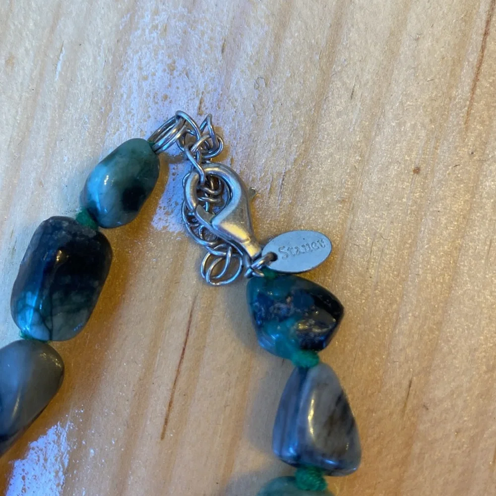 Stauer Raw Emerald Graduated Nugget Necklace - Picture 4 of 4
